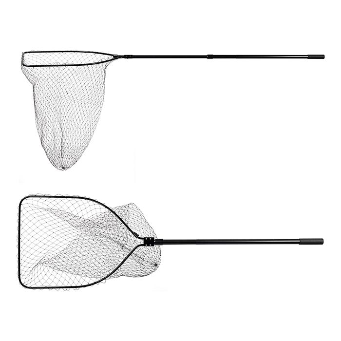 Подсачек Akara PF-19 60х75 см прямоугольный 2 колена черная сетка L 270