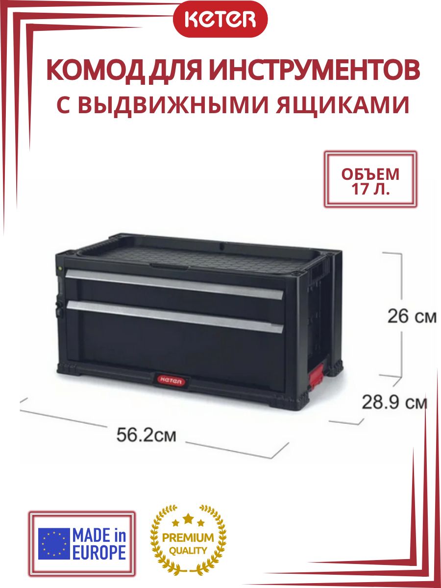 МодульккомодуKeterToolChest2Drawers