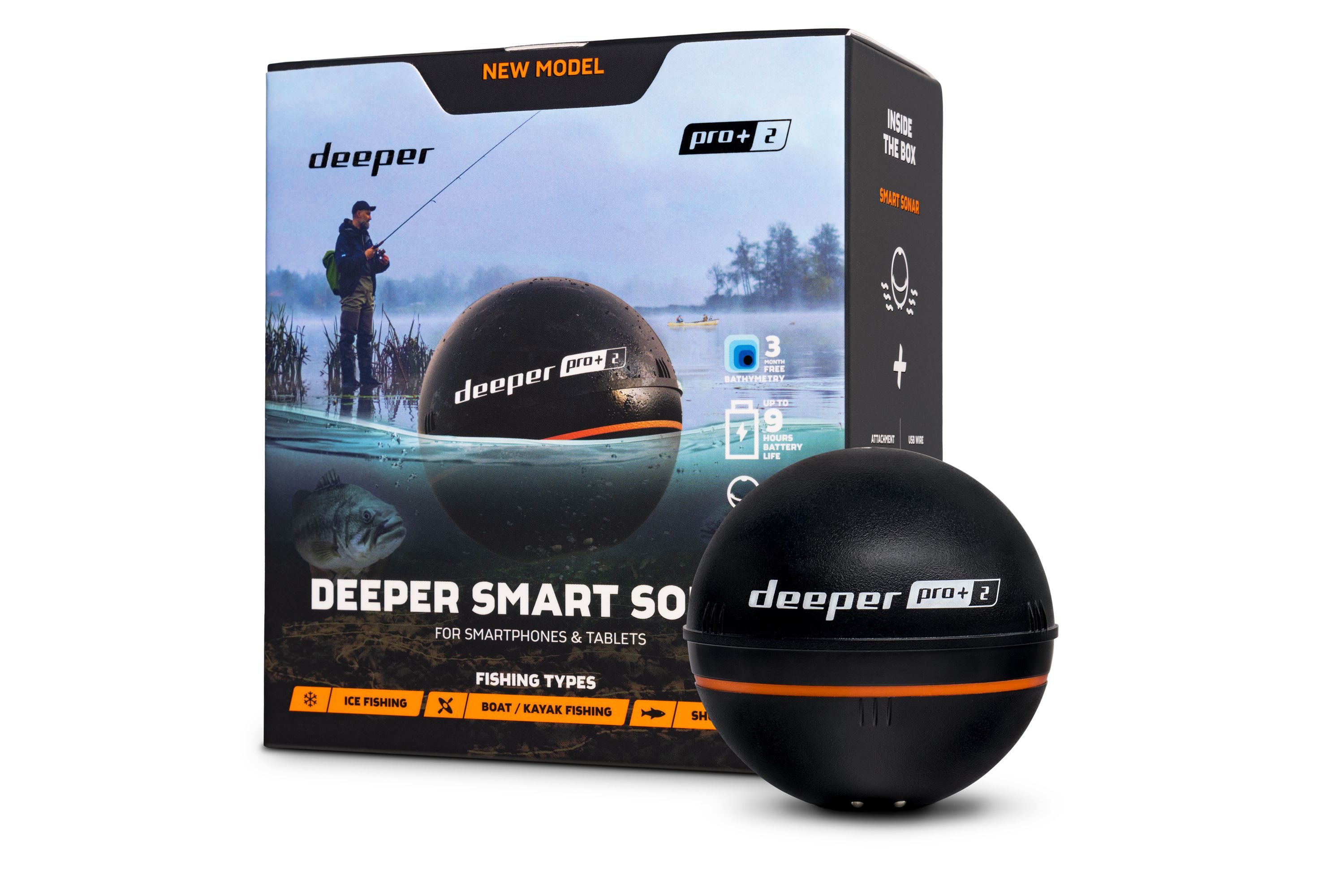 Эхолот беспроводной DEEPER SMART SONAR PRO+ 2