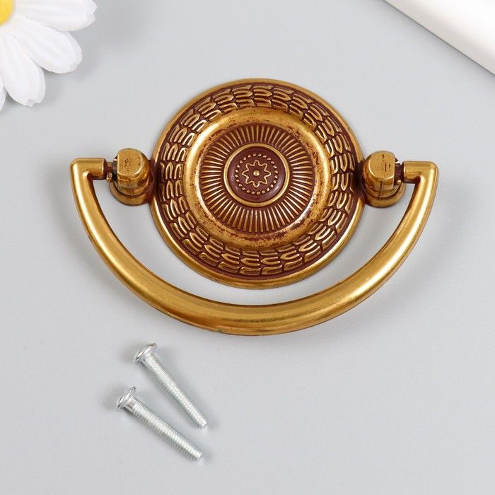 Ручка для шкатулки КНР "Ретро", металл, 7,2х1,5 см (Xin xu - N06375)