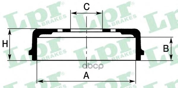 Барабан Тормозной 228.3X48 4 Отв. Lpr/AP арт. 7D0657