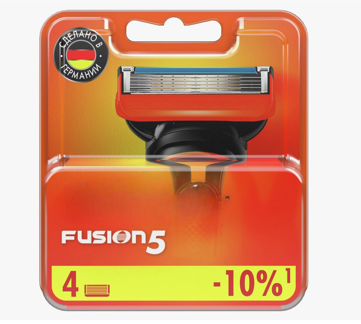 Сменные кассеты для бритвы Fusion5, 4 шт