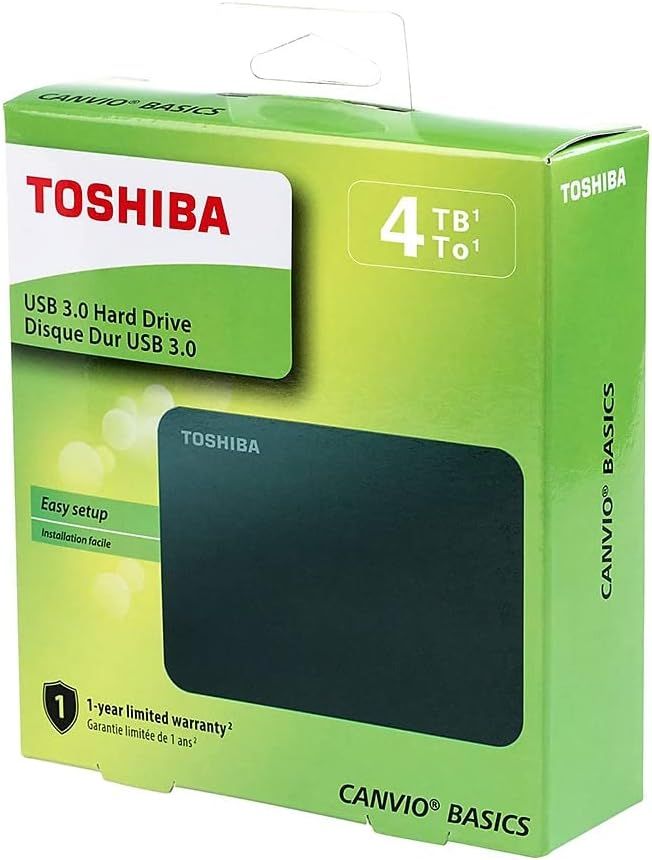 Toshiba 4 ТБ Внешний жесткий диск (HDTB540EK3CA), черный