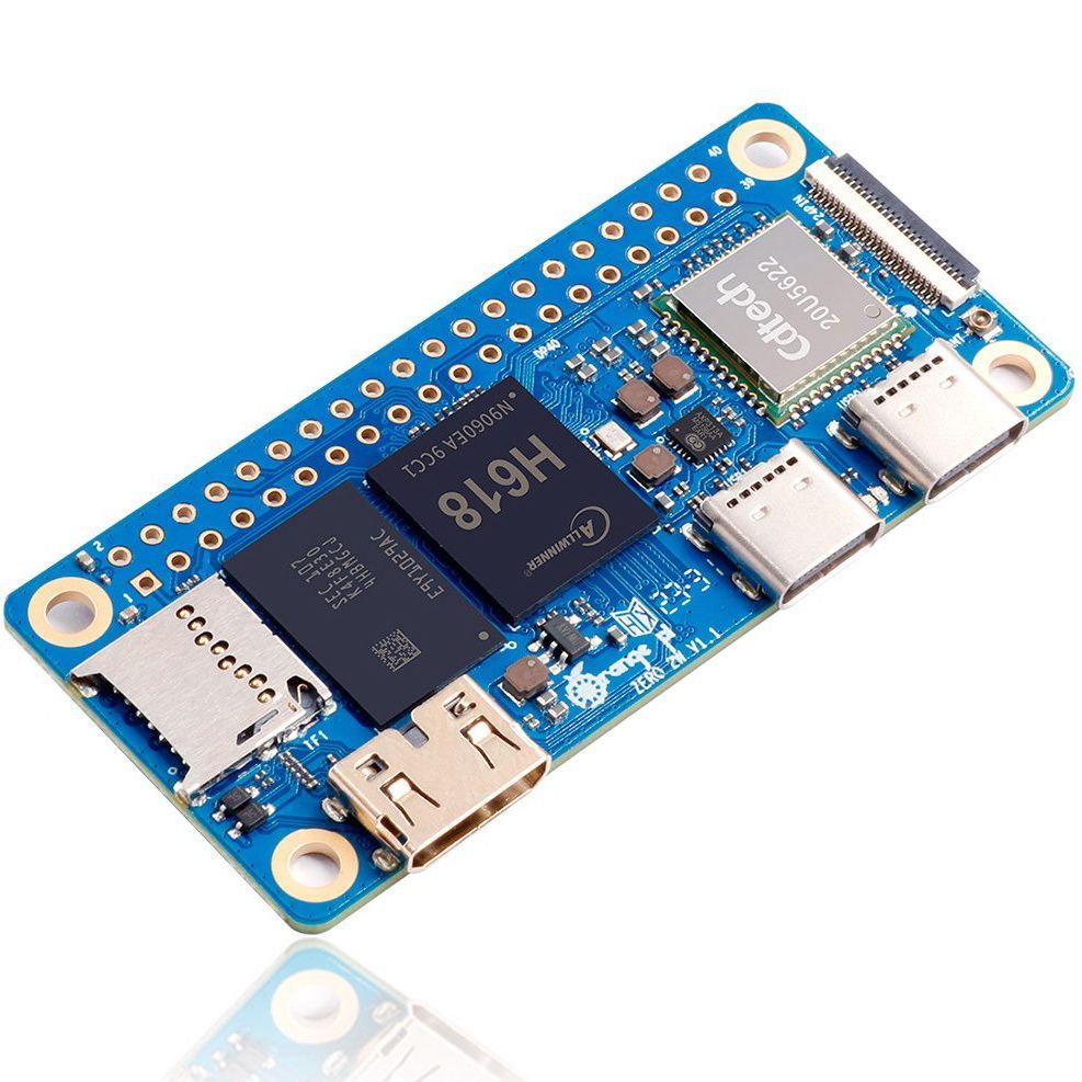 Orange Pi Zero 2W 1GB + micro SD 16GB + алюминиевый корпус - улучшенная альтернатива Raspberry Pi Zero 2W