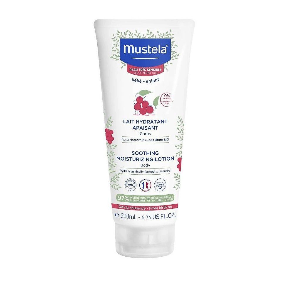 Mustela Мустела Увлажняющее успокаивающее молочко для тела, 200 мл