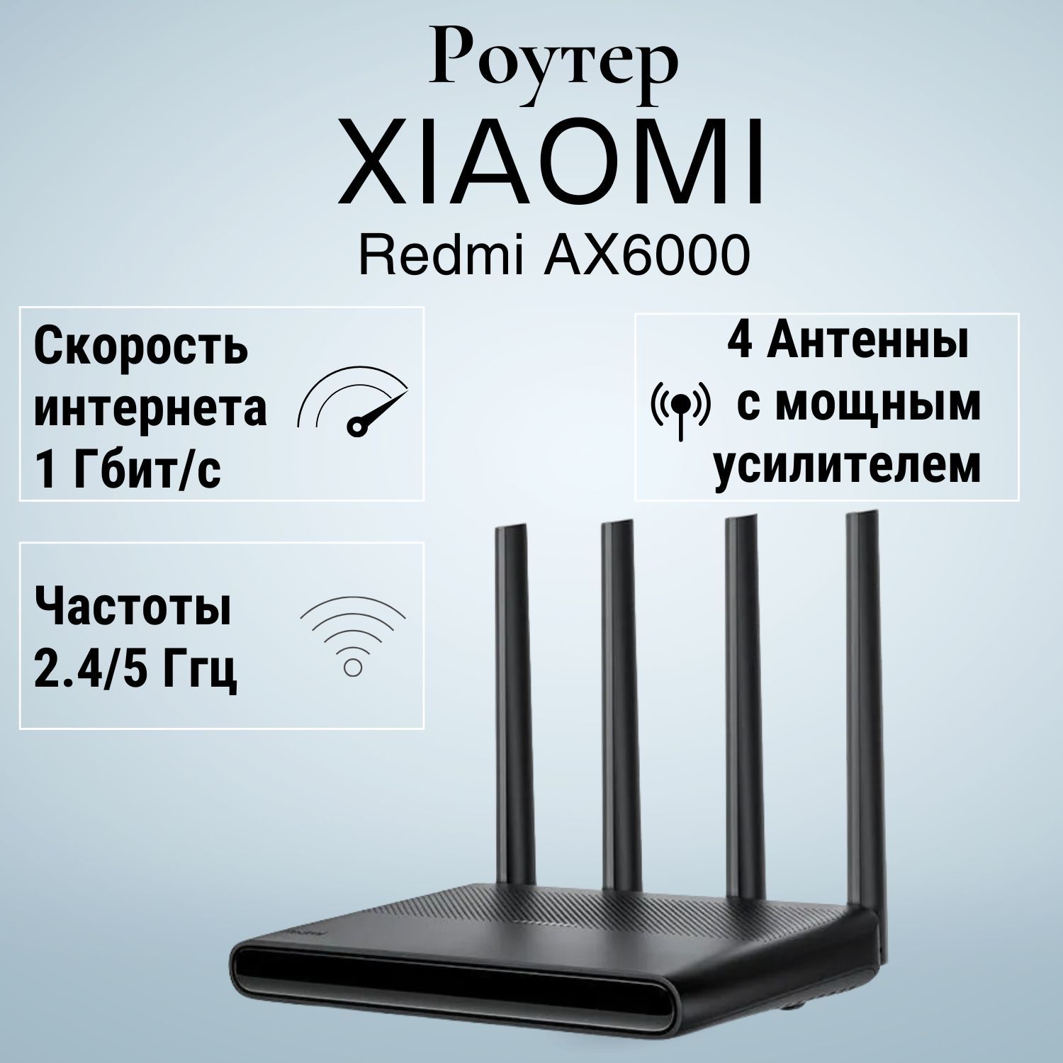 Wi-Fi роутер Xiaomi Redmi Router AX6000