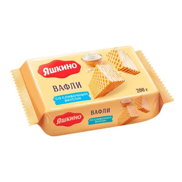 Яшкино Вафли, Сливочные, 200 гр.