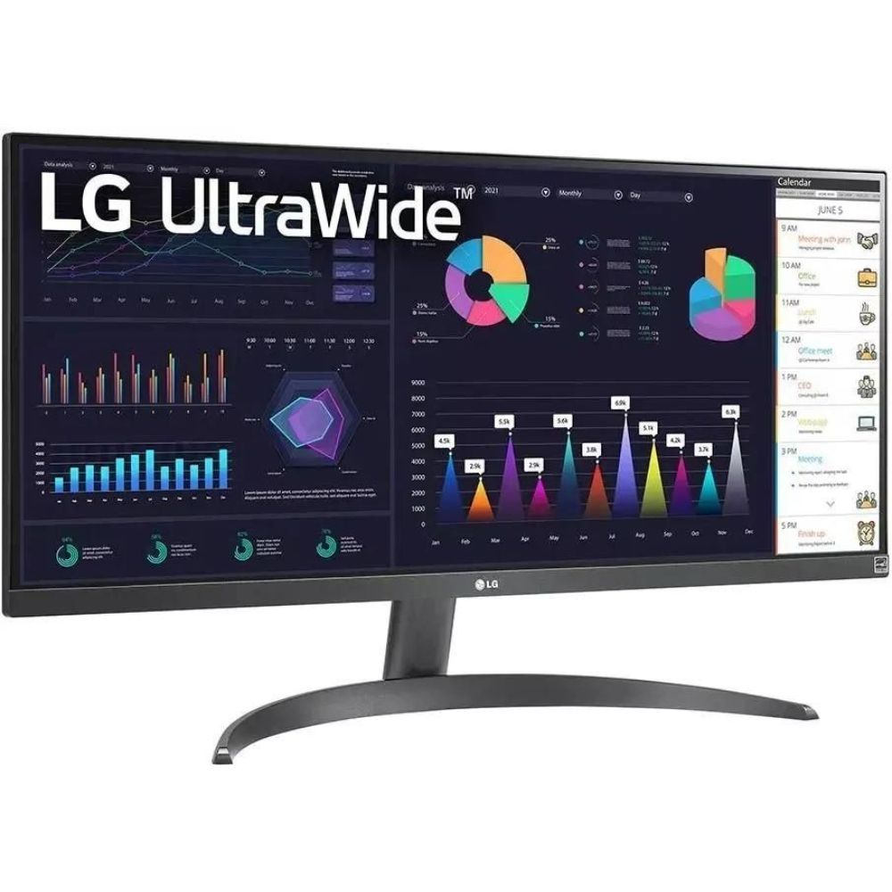 LG 29" Монитор LG 29WQ500-B, черный, черный