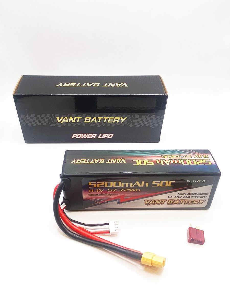 Аккумулятор для радиоуправляемых моделей машин Vant LiPo 11.1V 5200mAh 50C разъем XT60