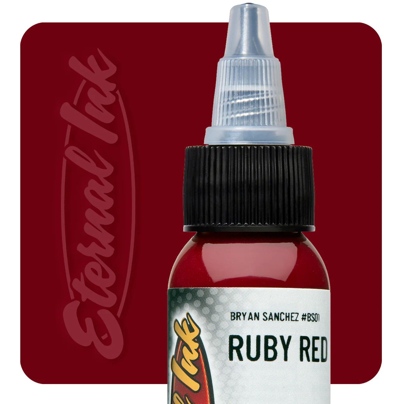 RUBY RED Eternal краска пигмент для тату красный оттенок (1/2 oz / 15 мл)