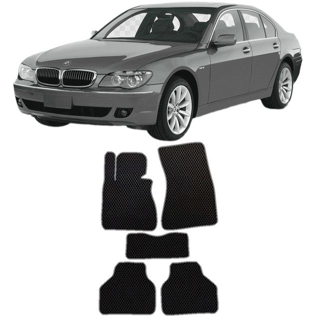 Коврики автомобильные из EVA в салон для BMW 7 Series E65 БМВ 7 Серия Е65 ( 2001 2002 2003 2004 2005 2006 2007 2008 г.в)