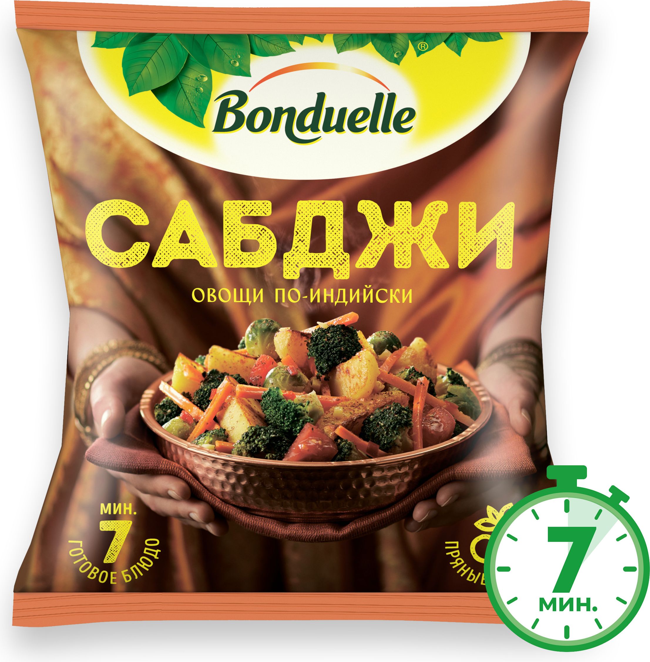 Овощи Bonduelle Сабджи по-индийски, смесь замороженная, 400 г