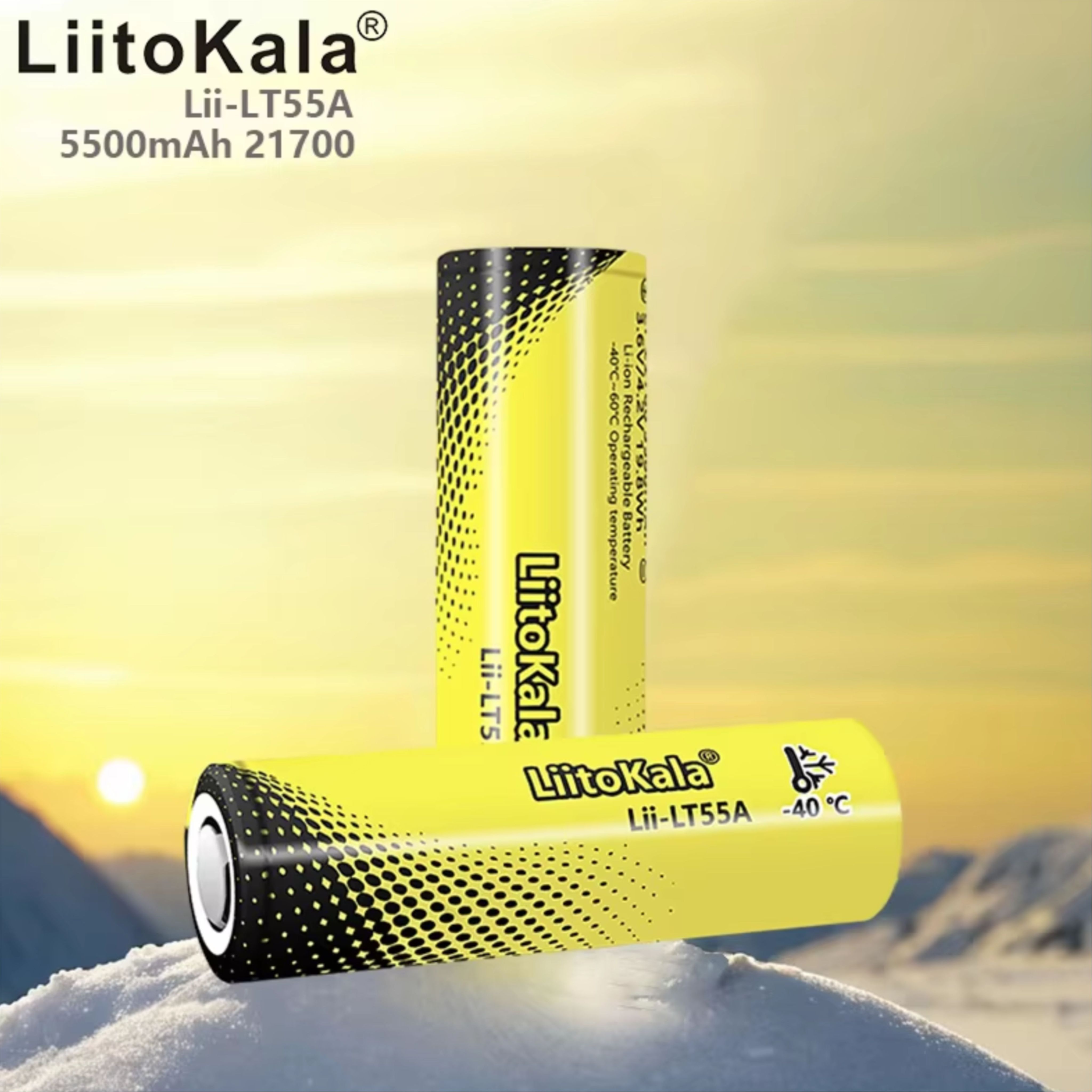 Аккумулятор21700li-ionLiitokalalii-LT55A,5500mAh,2шт.,плоскийплюсовойконтакт