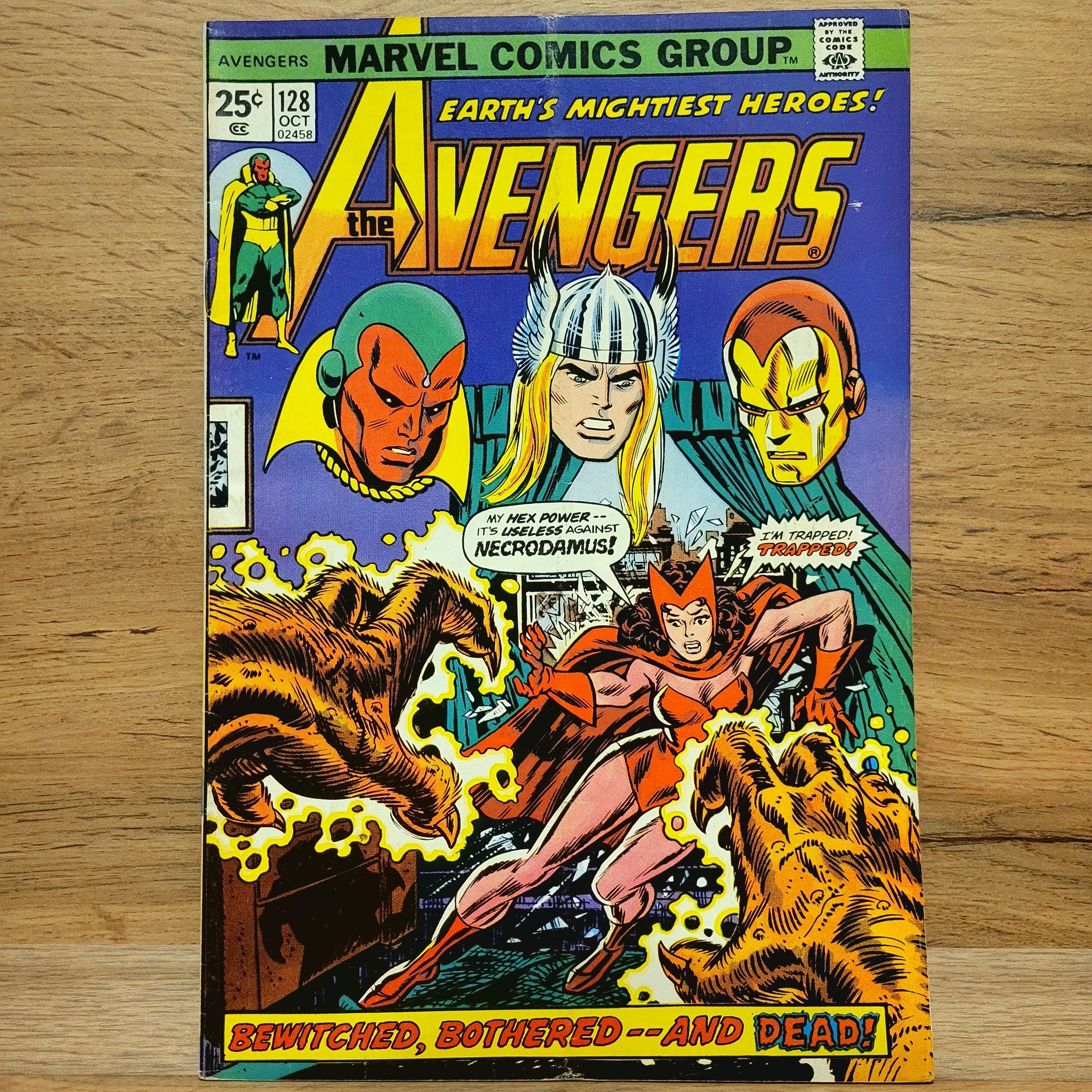 Раритетный Комикс The Avengers #128. 1974 Год. | Lee