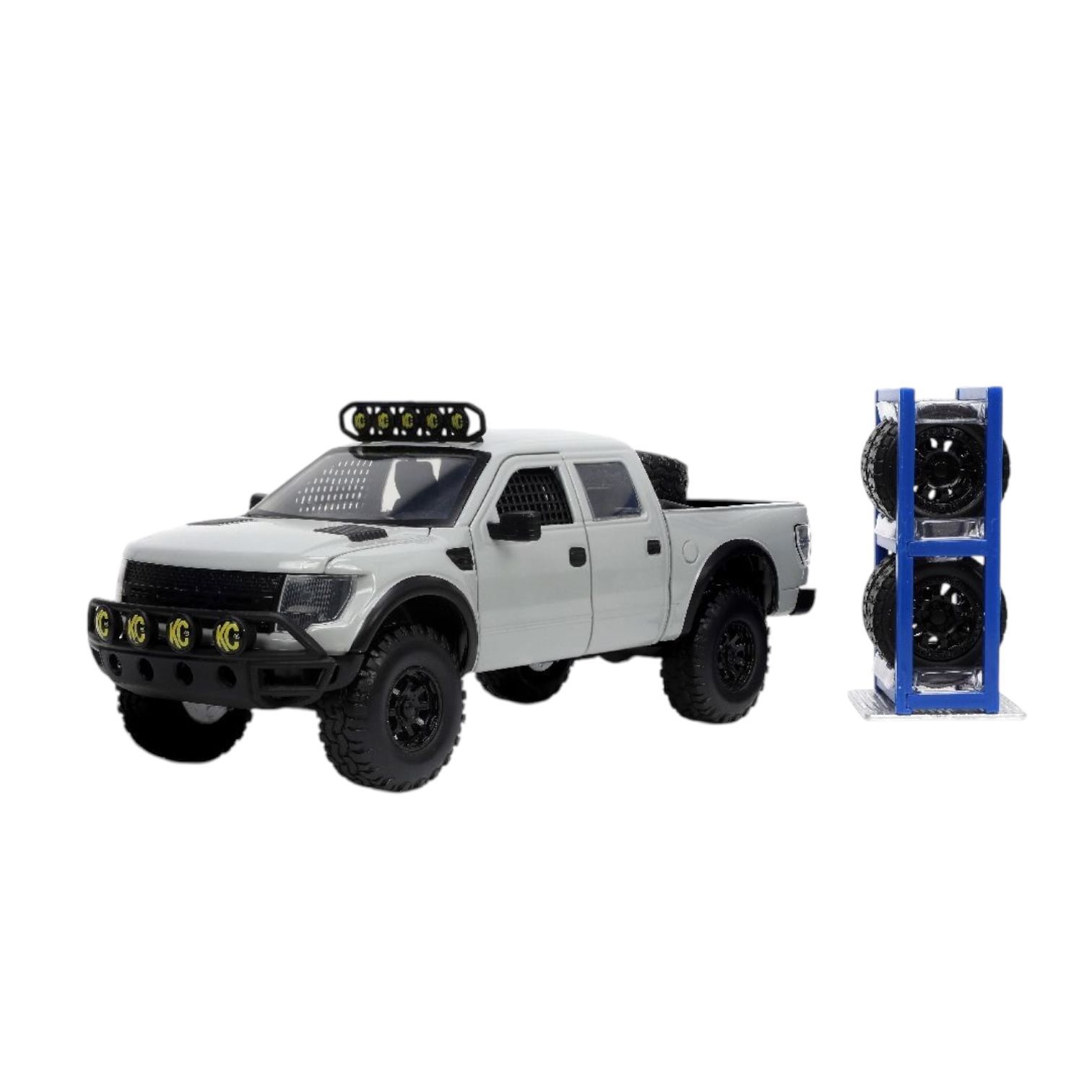 Машинка Jada Toys Just Trucks 2011 Ford F-150 SVT Raptor Pickup, Модель 1:24 Серый