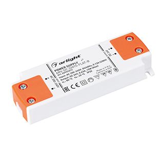 БлокпитанияARV-SP-24015-FLAT-B(24V,0.63A,15W)(Arlight,IP20Пластик,5лет)