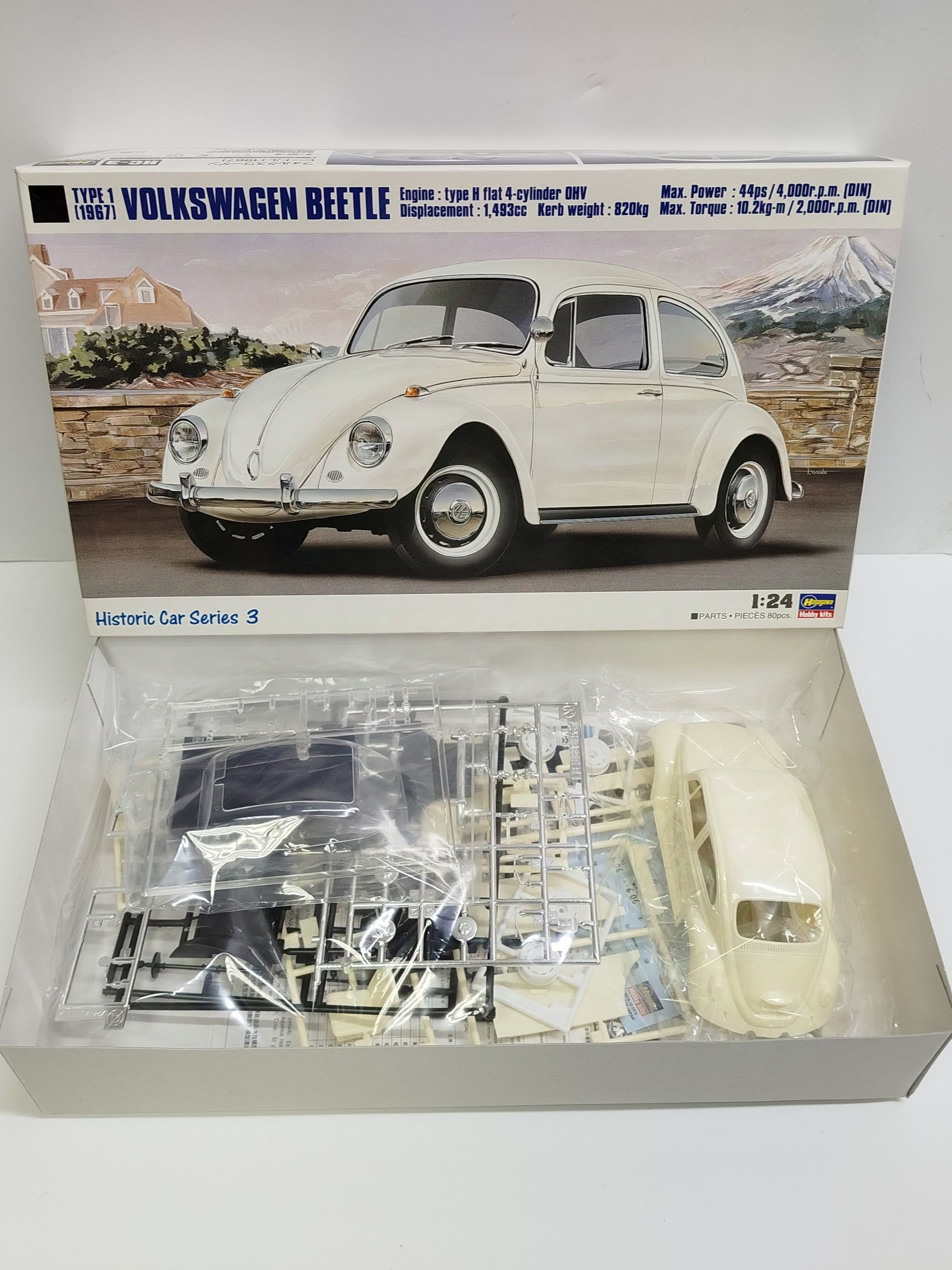 Hasegawa Автомобиль Volkswagen Beetle 1967, 1/24 Модель для сборки