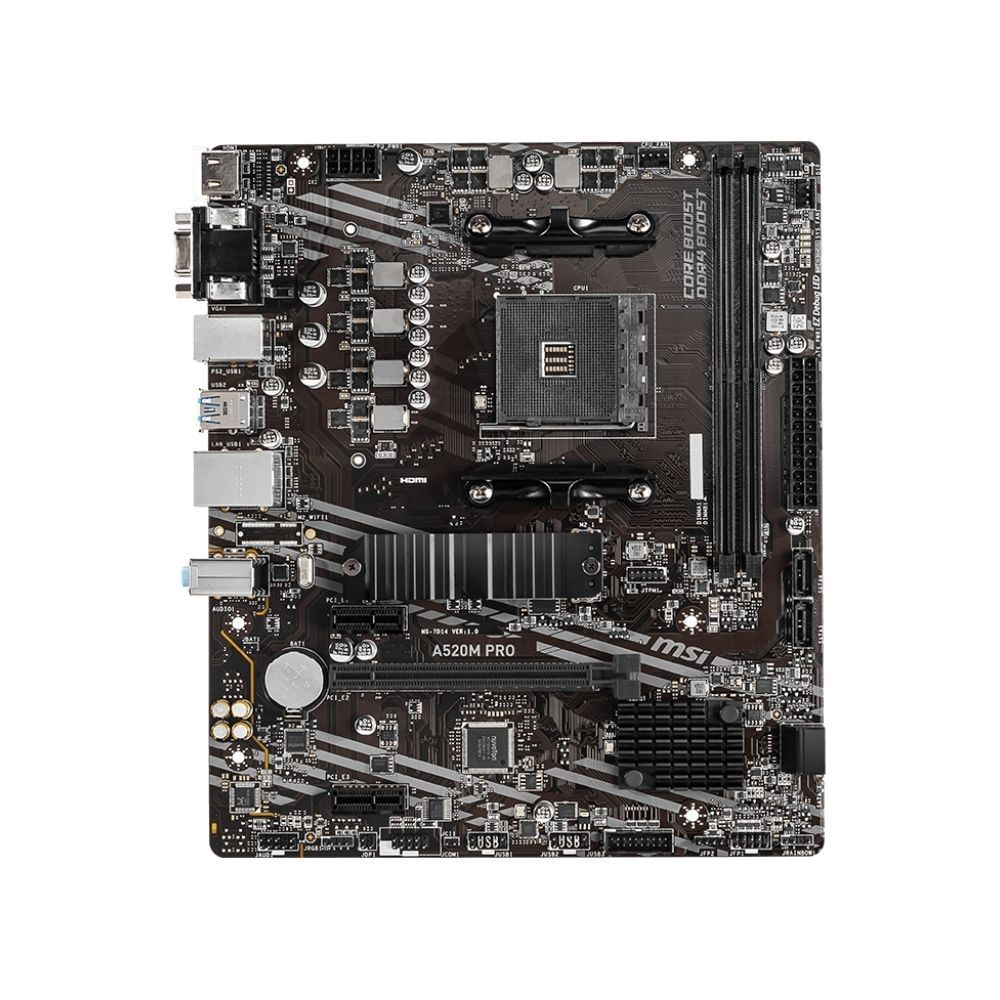 МатеринскаяплатаMSIA520MPROAM4microATX(A520MPRO)(RTL)