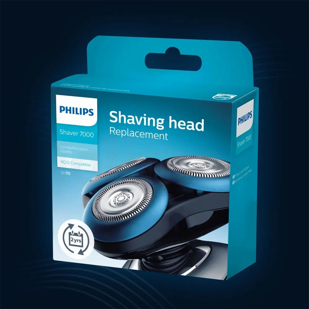 Бритвенный блок Philips SH70 Gentle Precision Blades для бритв Philips Series 5000 и 7000