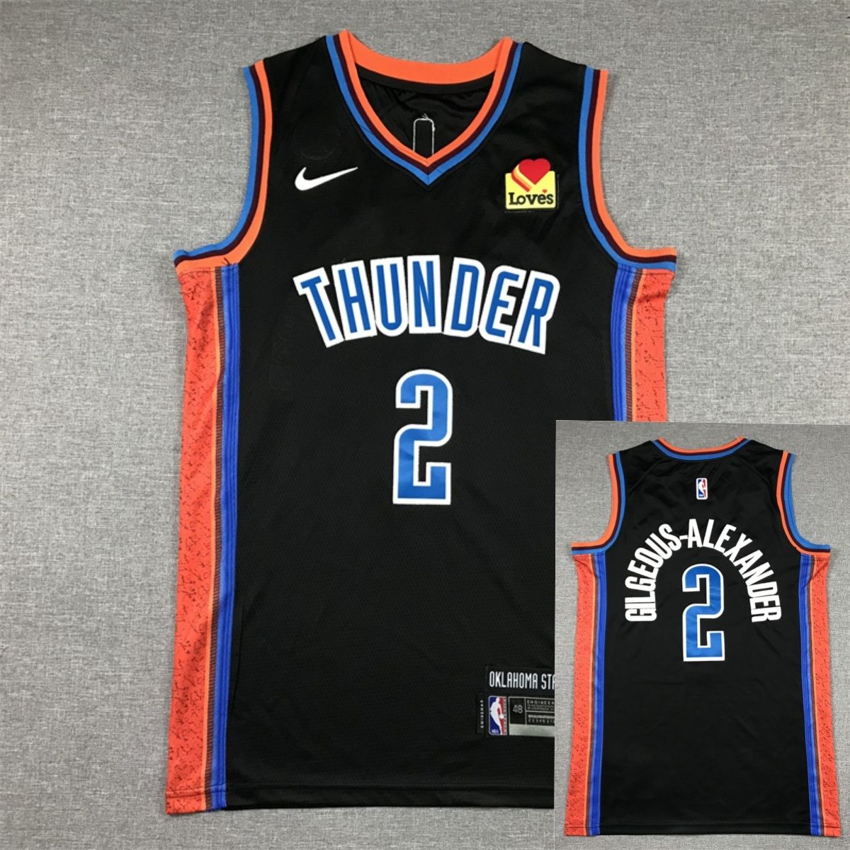 Форма баскетбольная NBA Jerseys Shai Gilgeous-Alexander Oklahoma City Thunder Баскетбольный жилет спортивная рубашка