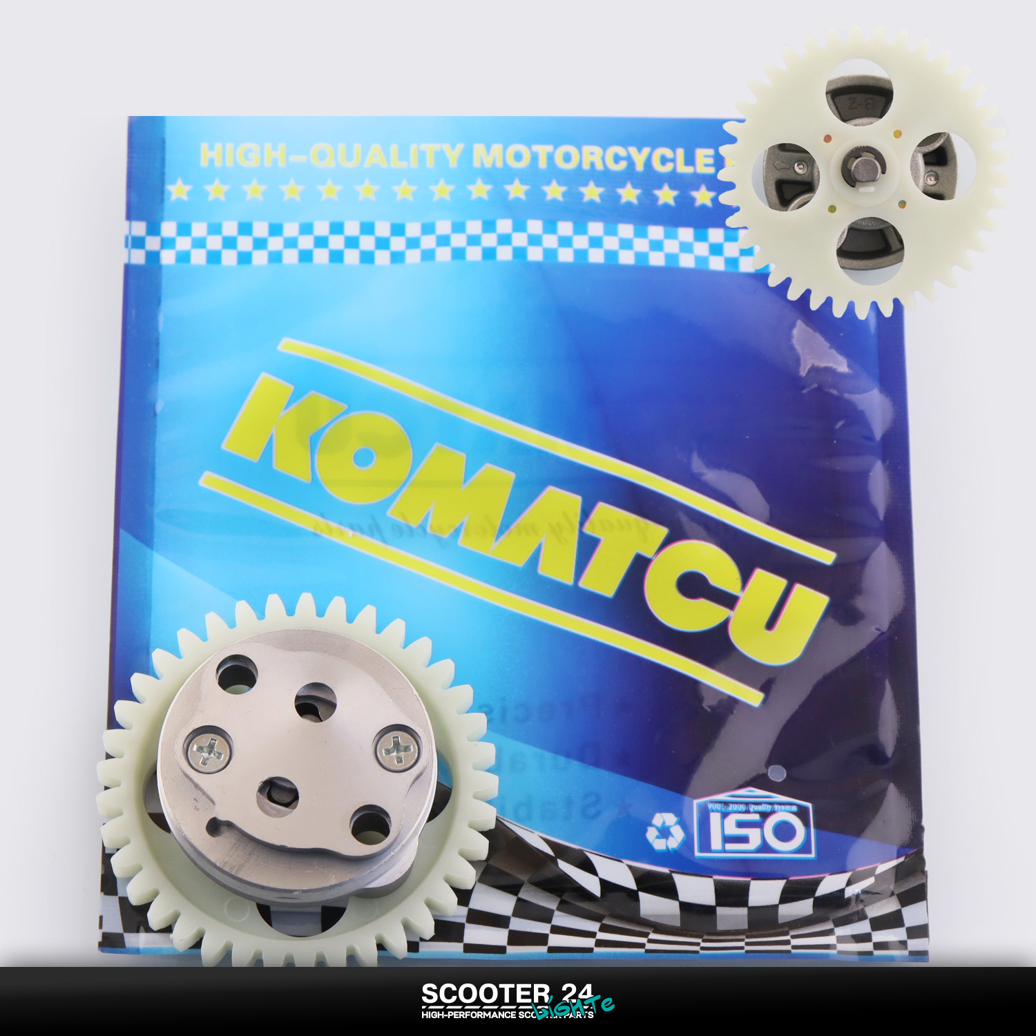 Маслонасос на мопед 4T CB125/150 "KOMATCU" 157FMI 163FML 165FMM