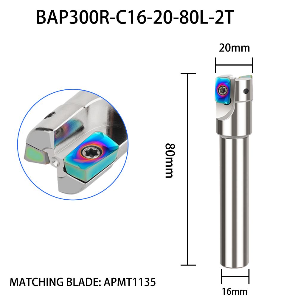 ФрезернаяфрезасшестьюшестаBAP300R-C16-20-80L-2T