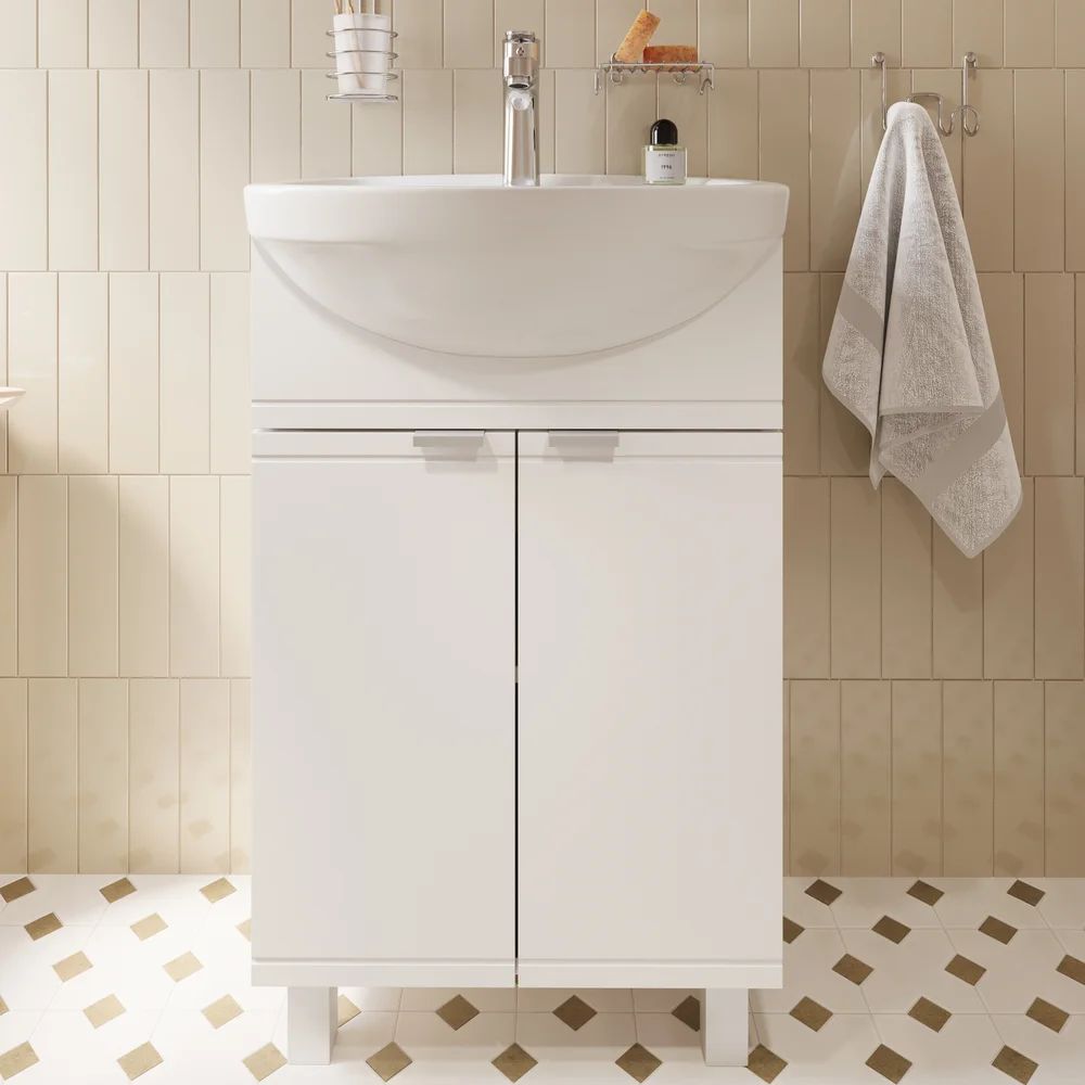 ТумбасраковинойDIWOДмитров50напольная,белая