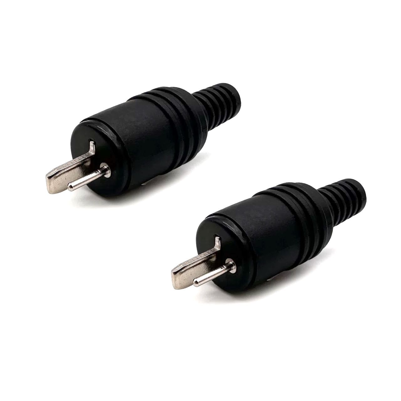 Штекераудио"точка-тире"пластик,накабель,подвинт,комплект-2шт