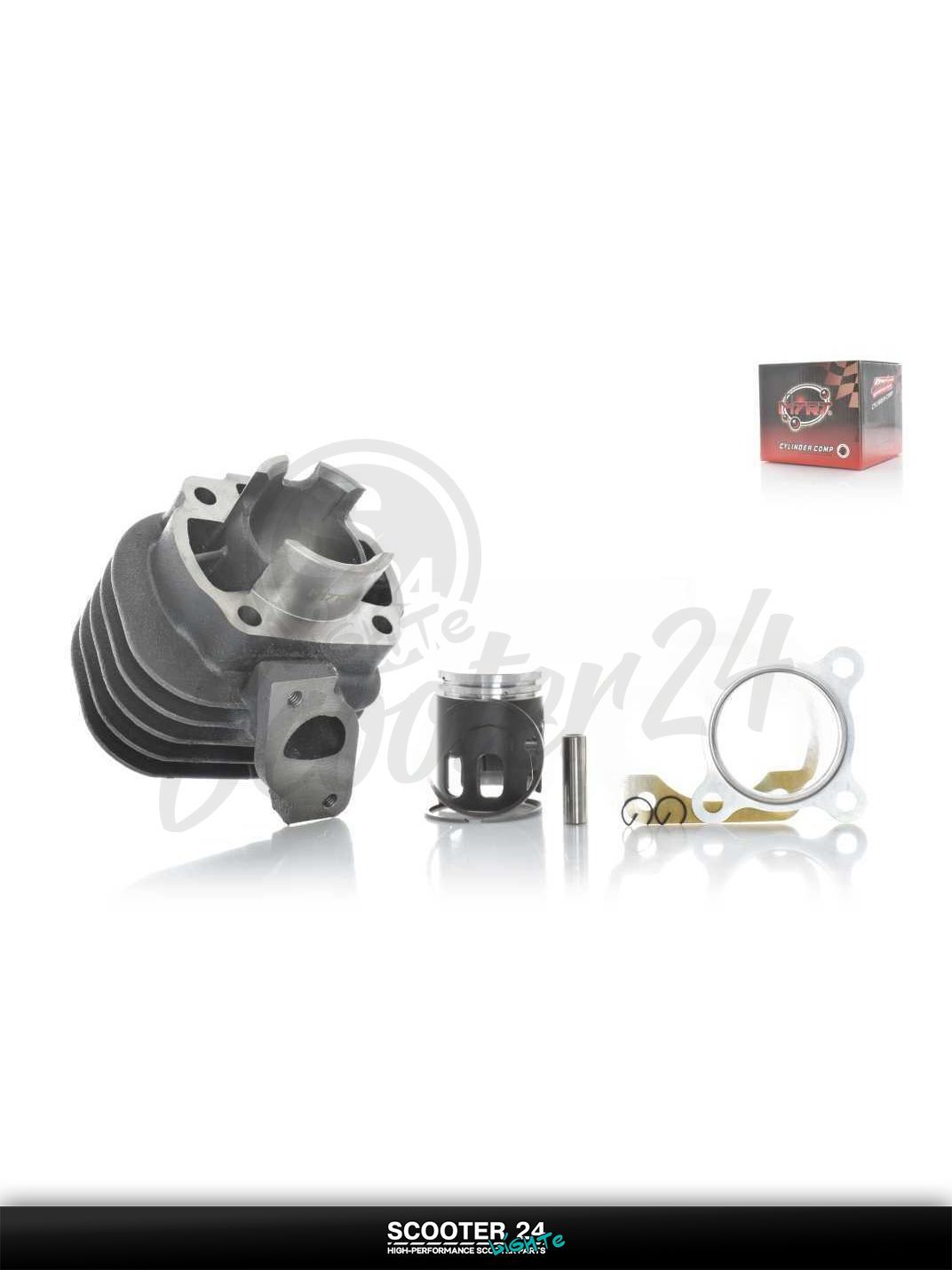 Поршневая группа ЦПГ на скутер Yamaha JOG 3YK NEXT ZONE / Ямаха Джог ЗР и Некст Зон горизонтальный 50-80 кубов 3KJ, 5BM D40 тефлон "MTRT" ТАЙВАНЬ