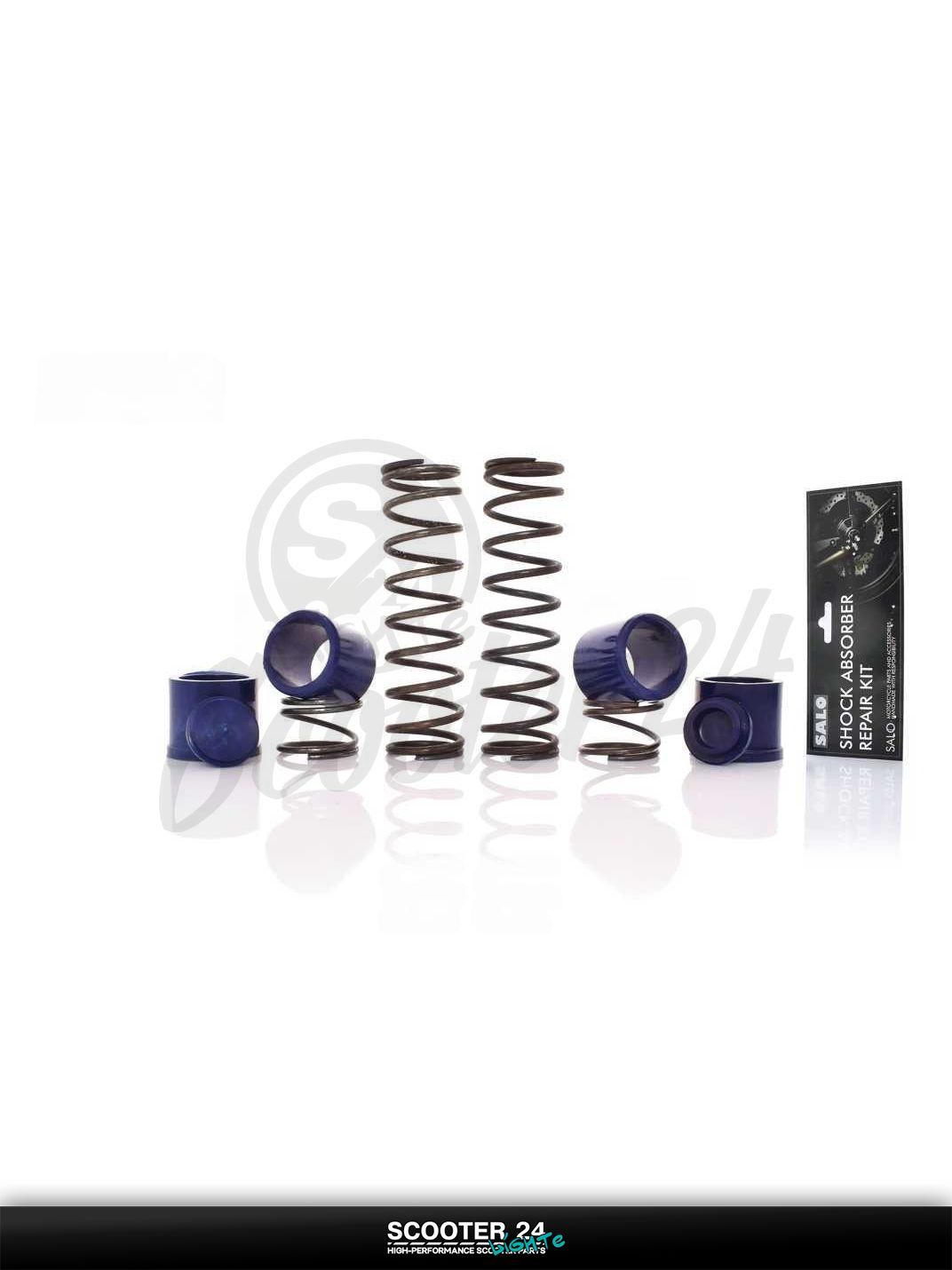 Ремкомплект вилки на скутер Yamaha JOG 3YK NEXT ZONE / Ямаха Джог ЗР и Некст Зон горизонтальный 50-80 кубов SA-12 (диск) "SALO" (втулки 25 мм пружины )