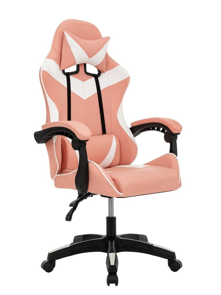 NXTeam Игровое компьютерное кресло, розово-белый 46 #1