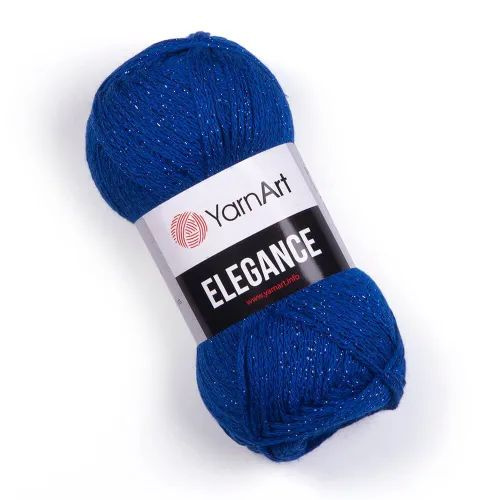 Пряжа YarnArt Elegance ЯрнАрт Элеганс с люрексом, 106 василек, 50 г, 130 м, смесовая, 2 шт  #1