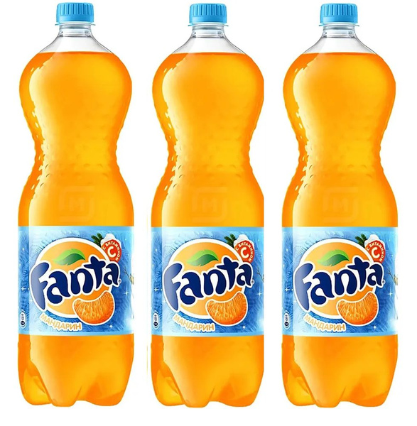 Набор из газированных напитков Fanta Mandarin (Мандарин) 3 шт по 1,5 л ...