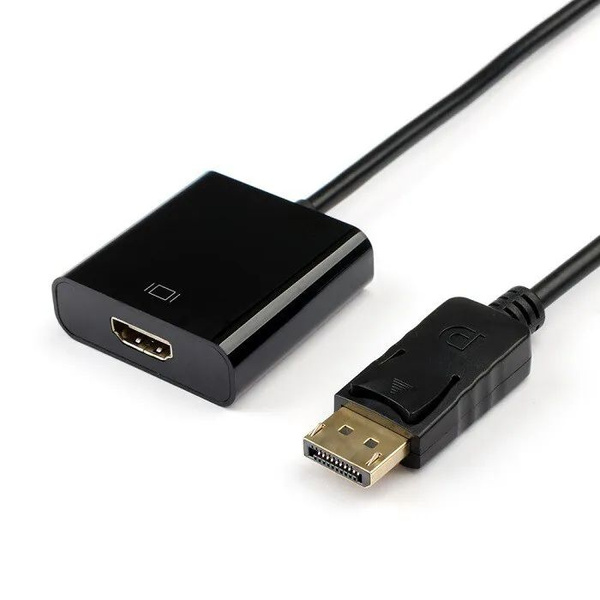 Адаптер переходник с DisplayPort на HDMI Atcom AT6852 0.1м черный ...