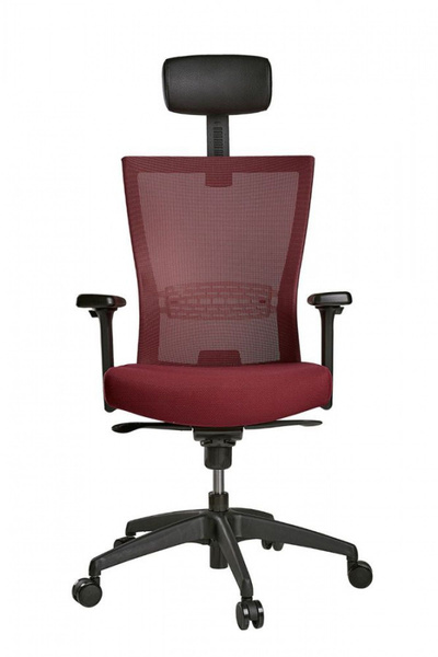 Ортопедический стул SCHAIRS Кресло для офиса AIRE-111B, Цвет: бордовый ...