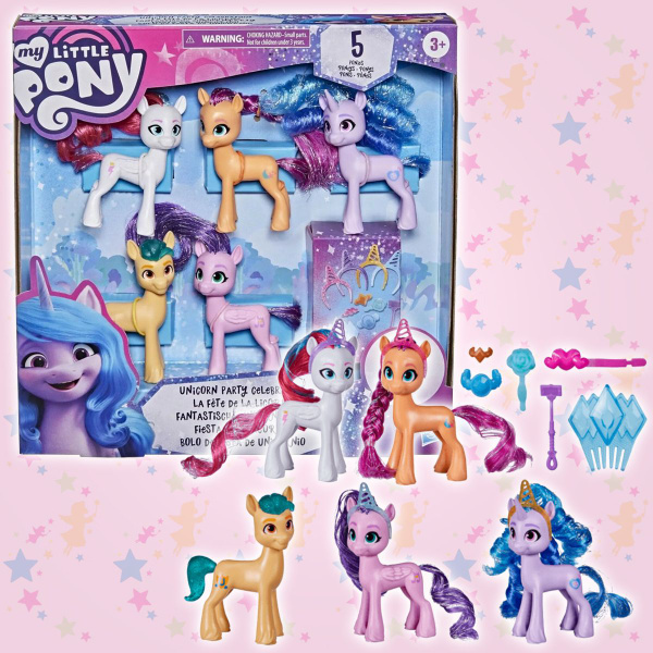 Набор фигурок 5 шт. Май Литл Пони My little Pony Новое поколение ...