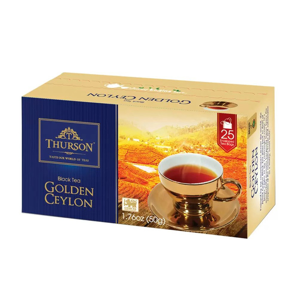Чай Черный Thurson Golden Ceylon 25 Пакетиков - купить с доставкой по ...