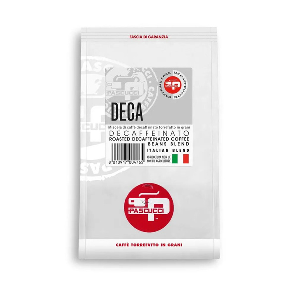 Кофе в зернах PASCUCCI Без кофеина, DECA, Decaffeinated, Италия , 250 г ...