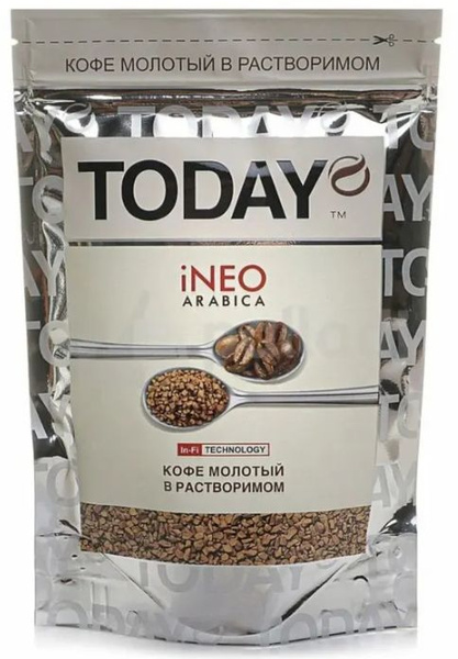 Кофе растворимый сублимированный Today iNeo In-Fi, 150 гр пакет ...