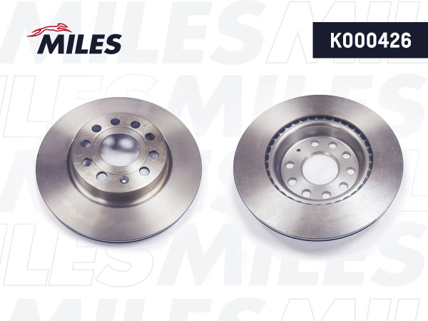 Диск тормозной передний MILES K000426 для а/м AUDI A3 03-, SKODA ...