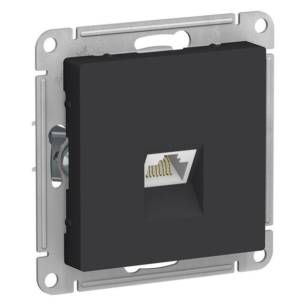 Розетка PC cat.5e, карбон ATLAS DESIGN - купить по низкой цене в ...