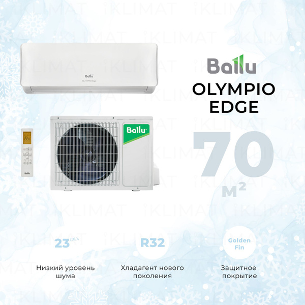 Настенный кондиционер Ballu Olympio Edge BSO-24HN8_22Y - купить по ...