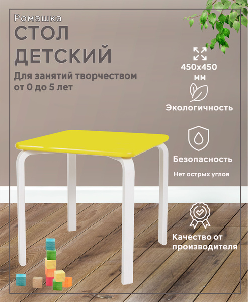 Стол детский Квадратный - купить с доставкой по выгодным ценам в ...
