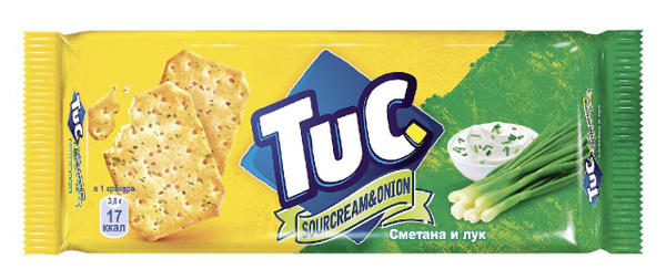 Крекер Tuc Сметана и лук, 100г x 24 шт - купить с доставкой по выгодным ...