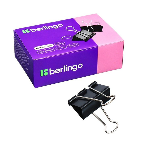 Зажим для бумаги Berlingo - купить с доставкой по выгодным ценам в ...