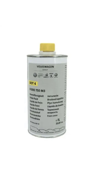 Жидкость тормозная DOT4 (VW 501 14) 1л VAG B00 075 0M3 - купить по ...