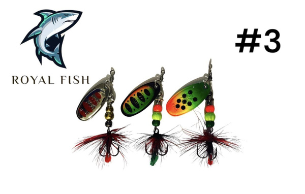 Вращающаяся Блесна Royal Fish вертушка Пантон 21, 1 шт - купить по ...