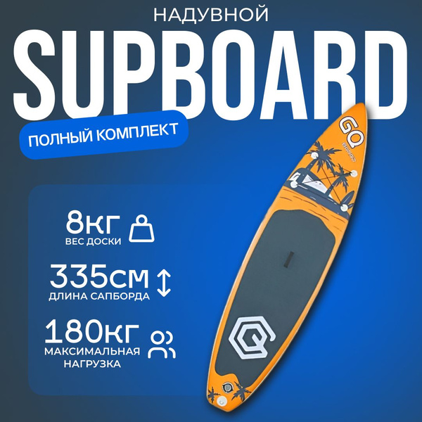 Sup-доска надувная GQ COCO для серфинга с веслом, полная комплектация ...