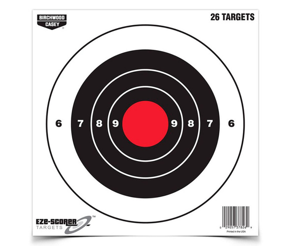 Мишень бумажная Birchwood Eze-Scorer Bull's-eye Paper Target 8" (26 шт ...