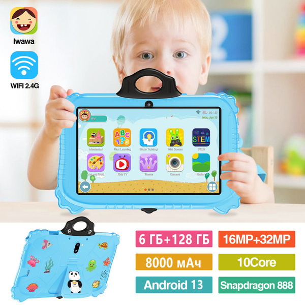 Купить планшет Child Панда пингвин Android 13, 6 ГБ + 128 ГБ офисные ...